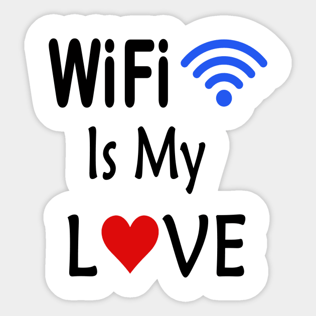 wifi is my love Sticker by Giftsisle